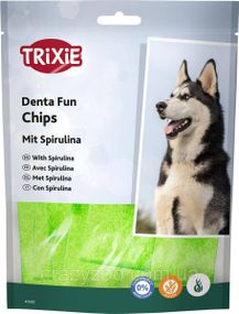 Ласощі для собак Trixie KauChips light м'ятні чіпси зі спіруліною 100 г TX-2682