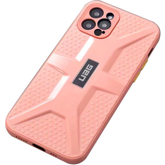 Чохол TPU+PC UAG для Apple iPhone 12 Pro (6.1") TPU+PC, Full camera, Рожевий