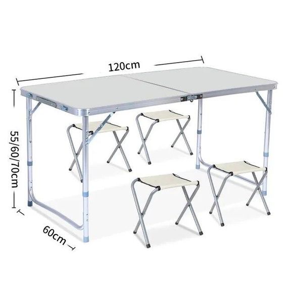 Столик для пікніка зі стільцями ,Розкладний стіл валіза та стільці   знижка | Зображення 1