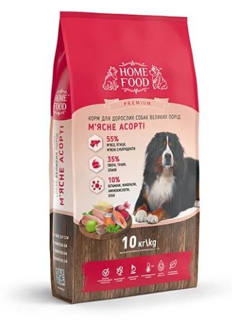 Сухий корм для дорослих собак «М'ясне асорті» DOG ADULT MAXI Універсальний 10 кг