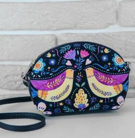Сумочка маленька Coquette Птички и цветы 18x14x7 см (COQ_FFL004_BL)