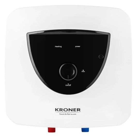 Водонагрівач Kroner Small K10SA1.5 1500 Вт, "мокрий" ТЕН, 10 л, квадратний, вертикальний, над мийкою, білий (CV034583)