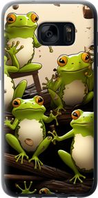Чехол на Samsung Galaxy S7 G930F Жабки "5656u-106-17620"