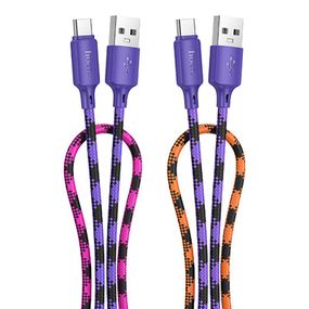 Дата кабель Hoco X116 Meridian USB to Type-C 3A (1m) Gradient Purple Mix