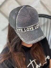 Джинсова кепка "Love" Носи своє 56 Сірий (2310-01)