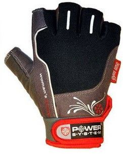 Рукавички для фітнесу Power System PS-2570 Woman’s Power жіночі Black/Red S | Зображення 1