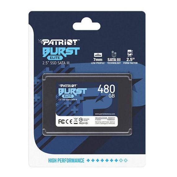 Накопичувач SSD 2.5" 480GB Burst Elite Patriot (PBE480GS25SSDR) | Зображення 5