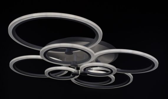 Люстра світлодіодна стельова LED світильник для квартири на стелю лед з пультом 25963 Білий 14х80х103 см. | Зображення 4