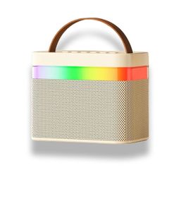 Портативна колонка K18 Bluetooth LED з 2 мікрофонами XPRO чорна, біла (46137-K18_315)