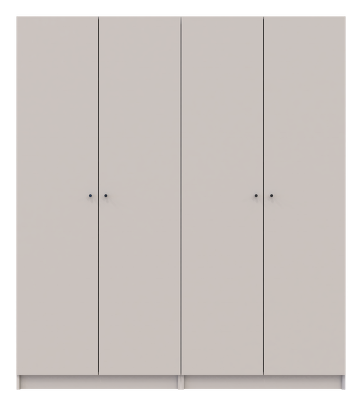 Комплект шкафов для одежды с полками Doros Промо (2 шт.) 180х48х204 см Кашемир (DRS-011466) | Зображення 1