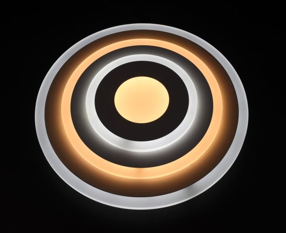 Сучасний круглий світильник стельовий LED для кімнати кухні ванної 26159 Білий 5х35х35 см. | Зображення 1