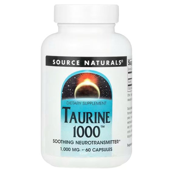 Таурин Source Naturals Taurine 1000 60 капсул