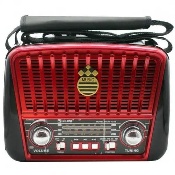 Радіоприймач RX-BT456 Golon FM Червоний