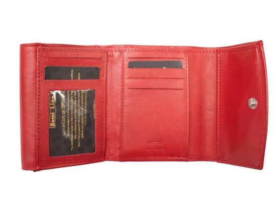 Гаманець жіночий шкіряний Semi Line RFID Red (P8274-2) (DAS303166) | Зображення 2
