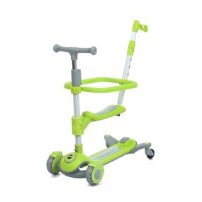 Самокат детский трехколесный 3 в 1 JR3-127-GR, колеса со светом