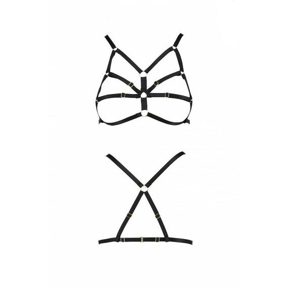 Бюстгальтер-стрепы ARMANDA BRA black L/XL - Passion Exclusive | Зображення 4