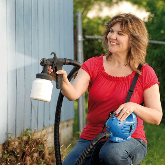 Фарборозпилювач електричний на 800 мл, від мережі, Paint Zoom / Краскопульт ручний / Професійний розпилювач для фарби | Зображення 1