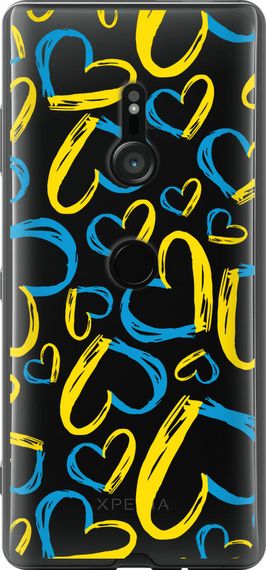 Чехол на Sony Xperia XZ3 H9436 Сердца UA "5292u-1540-17620"