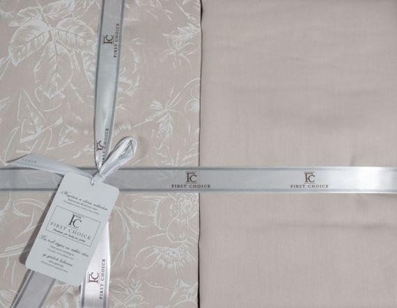 Постільна білизна First Choice Cotton Satin 200х220 Advina Champagne | Зображення 2