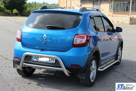 Задня дуга AK007 (нерж) для Dacia Sandero 2013-2020 рр | Зображення 5