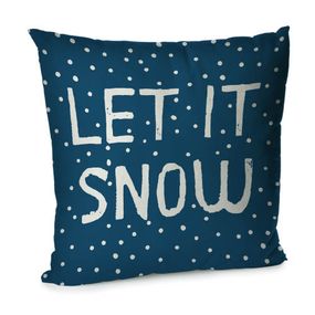 Подушка диванная с бархата Let it snow 45x45 см (45BP_22NG023)