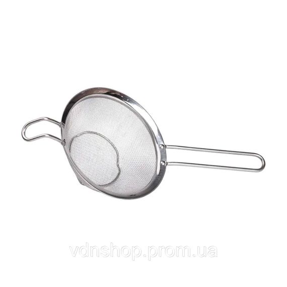 Друшляк-сито з ручкою 16 см дрібнокомірчаста сітка з нержавіючої сталі HP-19-1-16CM