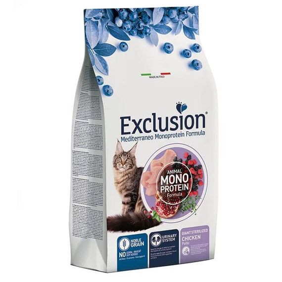 Сухий корм Exclusion Cat Giant Sterilized Chicken для стерилізованих кішок 300 г
