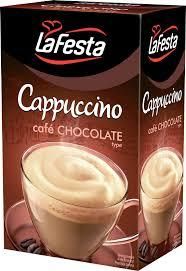 Капучино розчинний зі смаком шоколаду у стіках La Festa Cafe Creamy, 125 г (10 шт. х12,5 г), напій кавовий