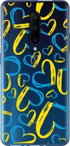 Чехол на OnePlus 7 Pro Сердца UA "5292u-1696-17620"