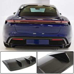 Диффузор заднего бампера (для 2019-2024 Turbo S SD, Карбон) для Porsche Taycan 2019- гг