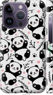 Чохол на iPhone 14 Pro Панди "4318m-2646-2448"