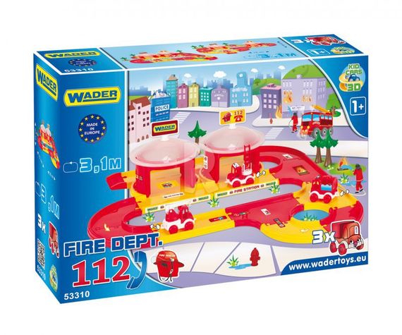 Детский игровой набор пожарная Kid Cars 3D 53310