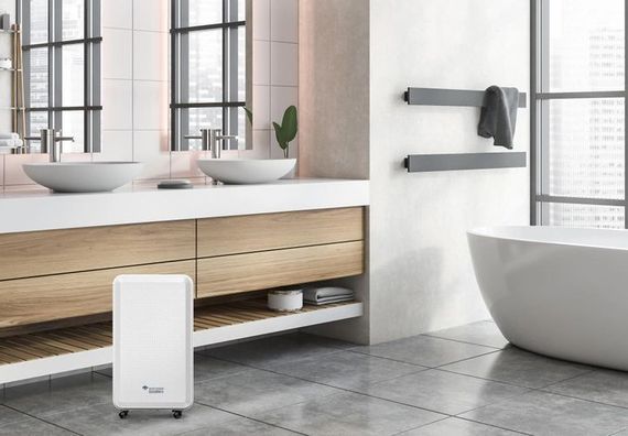 Осушувач повітря MYCOND Roomer Smart 12 побутовий, 12л.на добу, 120м3/год, 25м2, дисплей, ел. кер-ня, Wi-Fi, таймер, авто вимк., білий (ROOMER_SMART_12) | Зображення 1