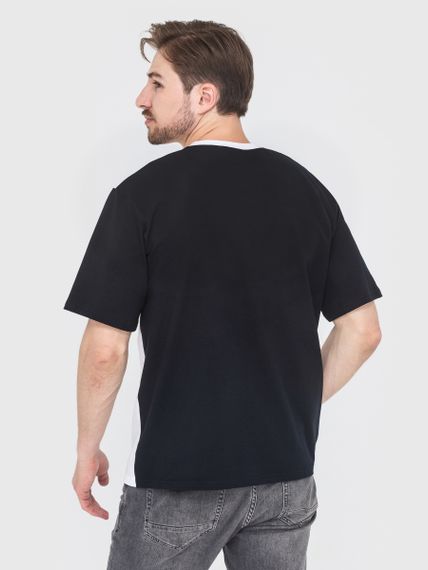 Футболка чоловіча чорно-біла, 2XL | Зображення 1
