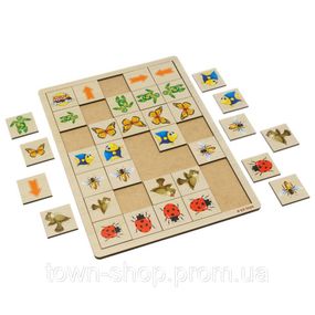 Деревянная настольная игра "Укажите направление - 2" Ubumblebees (ПСФ007) PSF007