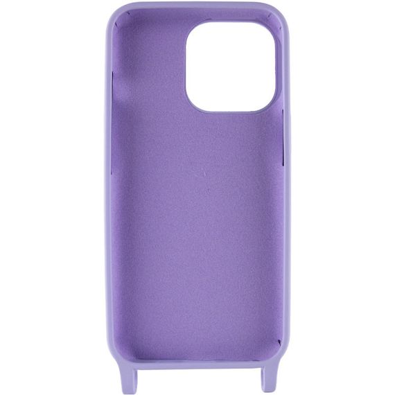 Чохол TPU two straps California для Apple iPhone 13 Pro Max (6.7") Силікон, Бузковий | Зображення 2