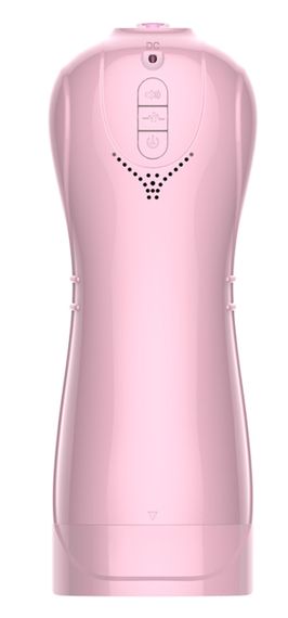 Мастурбатор с вибростимуляцией FOXSHOW Vibrating and Flashing Masturbation Cup Pink USB 7+7 Function, sexstyle | Зображення 2