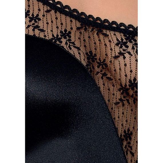 Боді-монокіні з глибоким декольте PETRA BODY black XXL/XXXL — Passion Exclusive | Зображення 2