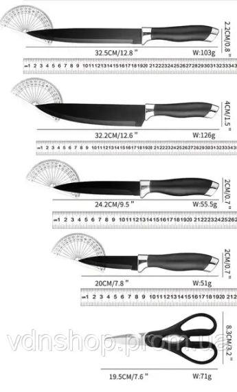 Набор кухонных принадлежностей 20 предметов с тройной подставкой | Зображення 6