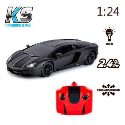 Радиоуправляемая игрушка KS Drive Lamborghini Aventador LP 700-4 (1:24, 2.4Ghz, черный) (124GLBB) | Зображення 5