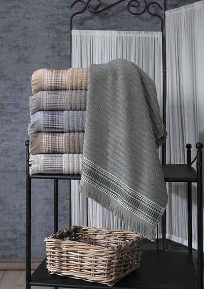 Полотенца Pupilla Ekose 70х140см Жаккард набор 6шт