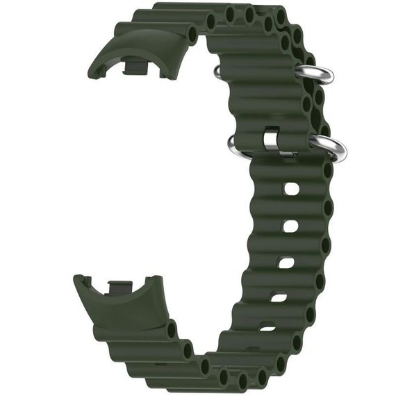 Ремешок Ocean Band для Xiaomi Mi Band 9/8 Зеленый / Dark Olive | Зображення 1