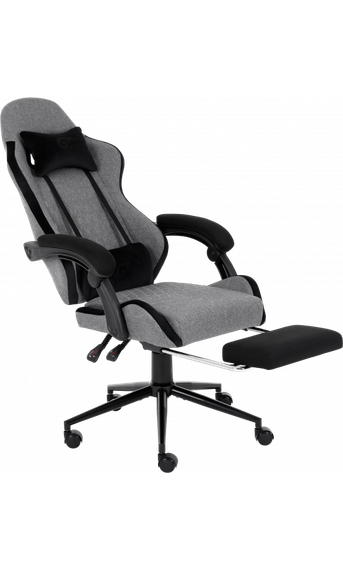Кресло геймерское GT Racer X-2324 Fabric GrayBlack Suede | Зображення 5