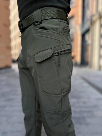 Брюки тактические штормовые демисезонные ULTIMATUM Gryphon  Soft Shell Олива | Зображення 4