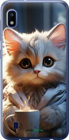 Чохол на Samsung Galaxy A10 2019 A105F Білий кіт "5646t-1671-2448"