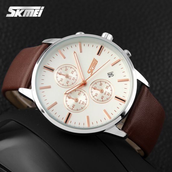 Skmei 9103WTBN White-Brown | Зображення 3