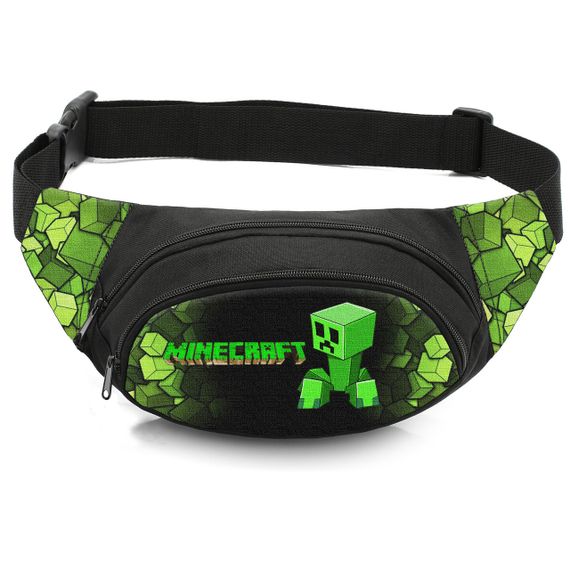 Сумка-бананка дитяча з принтом Minecraft поясна сумка для хлопчика (4512)