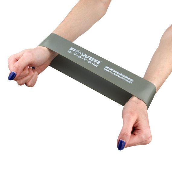 Резинка для фітнесу Power System PS-4063 Flex Loop Strong Grey (опір 23кг.) | Зображення 1