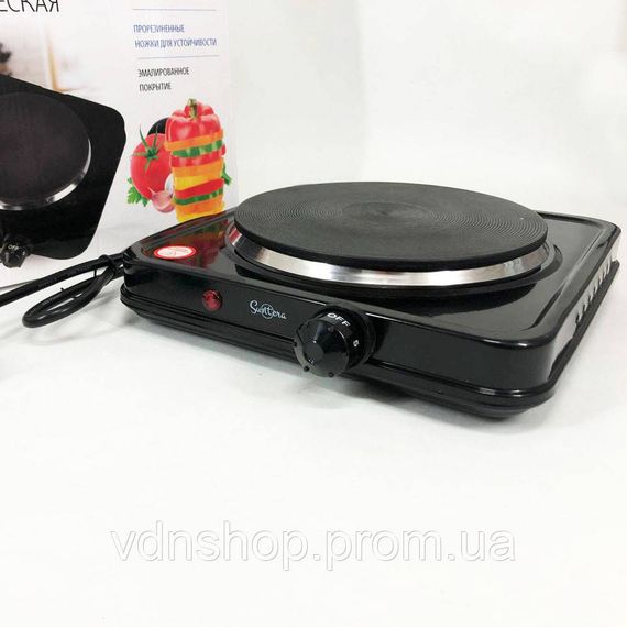 Плита электро для домашнего приготовления Suntera SP-1930 черная, Компактная настольная плита RA-75 | Зображення 5