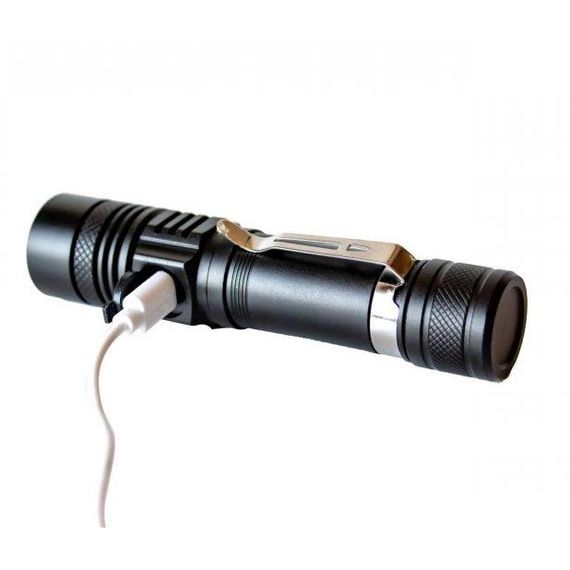 Тактический фонарь Bailong BL-518-T6 3 режима работы zoom з/у microUSB кейс, карманный мини фонарь | Зображення 3